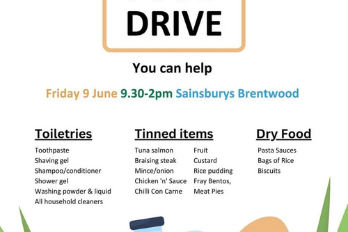 Food Drive, Brentwood Council ... 09 June 2023