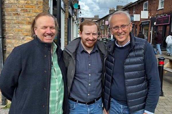 Councillor David Kendall with Brentwood West Borough Council candidates Nigel Clarke and Brenner Munden