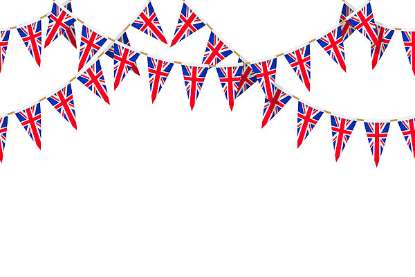 Union jack bunting.