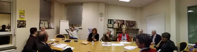 Image courtesy of Cllr Julie Morrissey The tense William Hunter Way meeting that the Tories wanted to stop