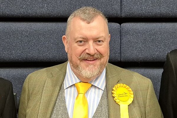 Jay Laplain with rosette