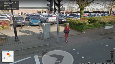 Image courtesy of Google Maps Crossing from M&S to Sainsbury's in Brentwood