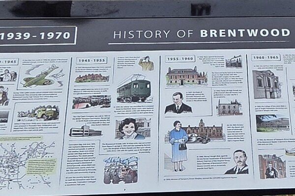 Lecturn of Brentwood history
