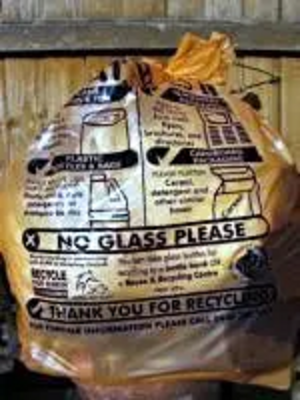 Orange recycling bags are not welcome at Brentwood Recycling Centres