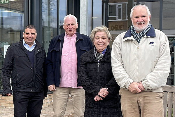 John Singh, Barry Aspinell, Nicky Cuthbert and David Worsfold